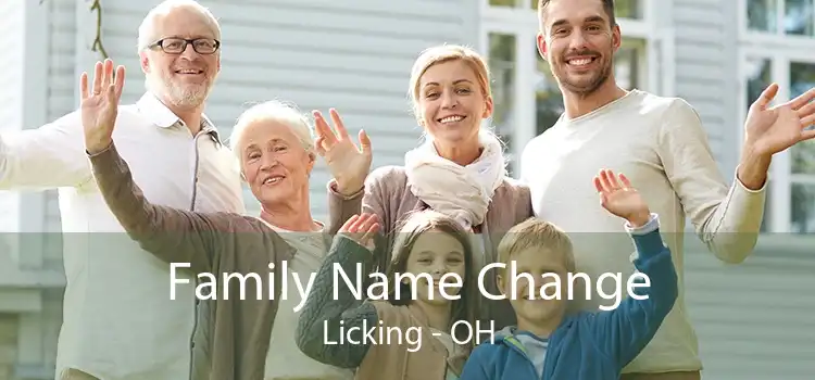 Family Name Change Licking - OH